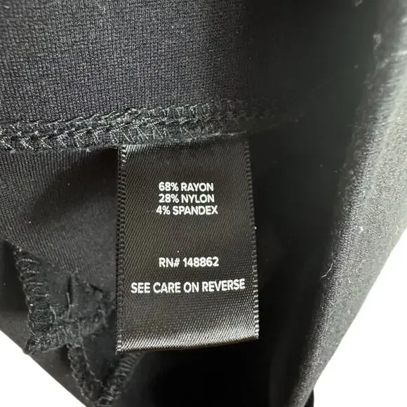 Torrid Pixie Black High Rise Cropped Skinny Pull On Dressy Legging Pants 3X Tall - Picture 6 of 7